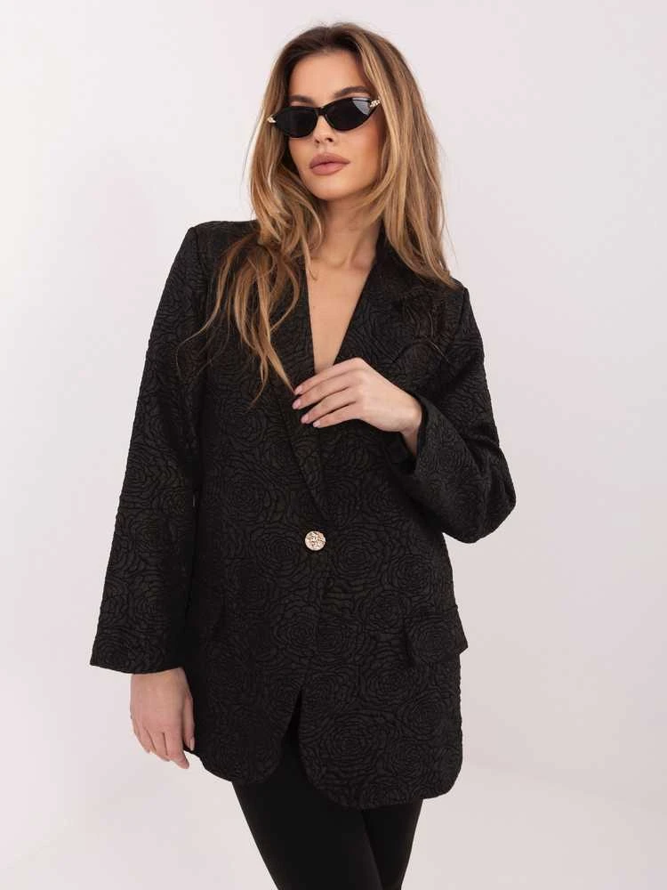 Rue Paris Švarkas moterims -IT-MA-21839.10-juoda