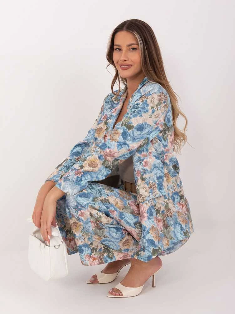 Rue Paris Švarkas moterims IT-MA-FL8932.60-šviesiai mėlyna