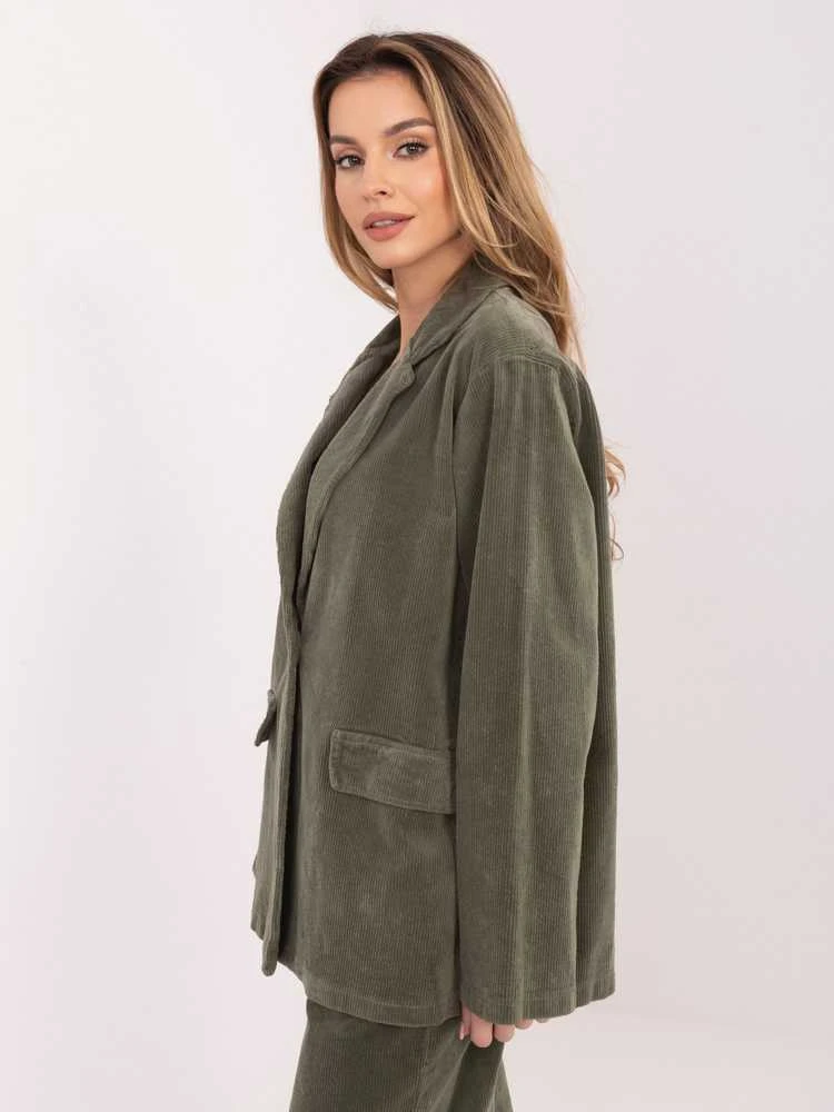 Rue Paris Švarkas moterims -IT-MA-FL9958.90-khaki