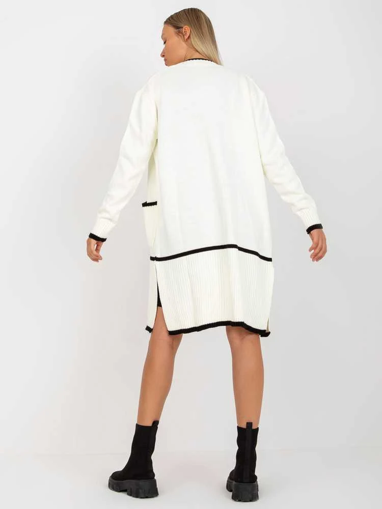 Rue Paris Megztinis-LC-SW-0340.42P-baltas ir juodas