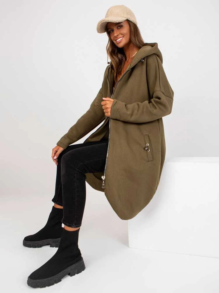Rue Paris Megztinis-RV-BL-4858-1,99P-khaki