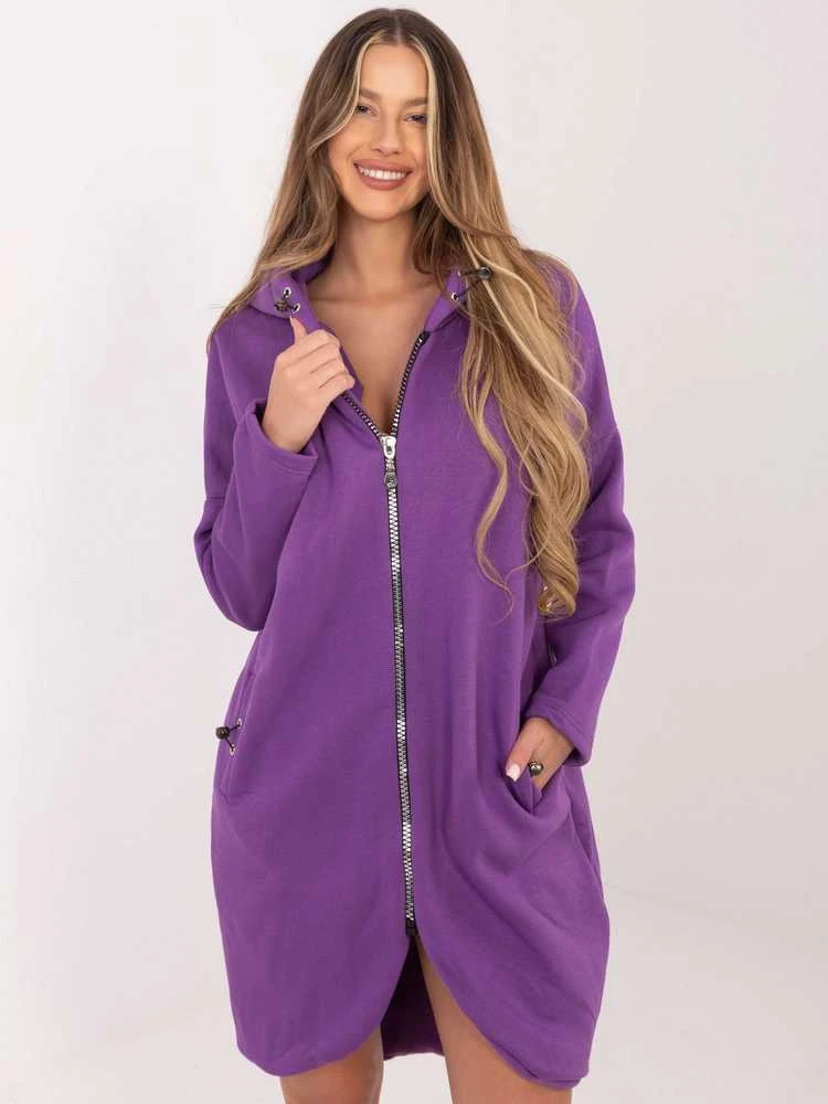 Rue Paris Megztinis-RV-BL-4858-1.99P-violetinė