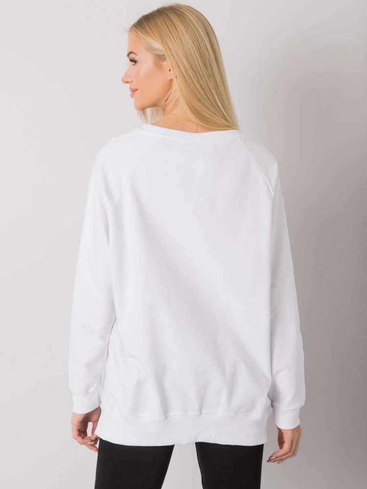 Rue Paris Megztinis-RV-BL-7192.66P-baltas