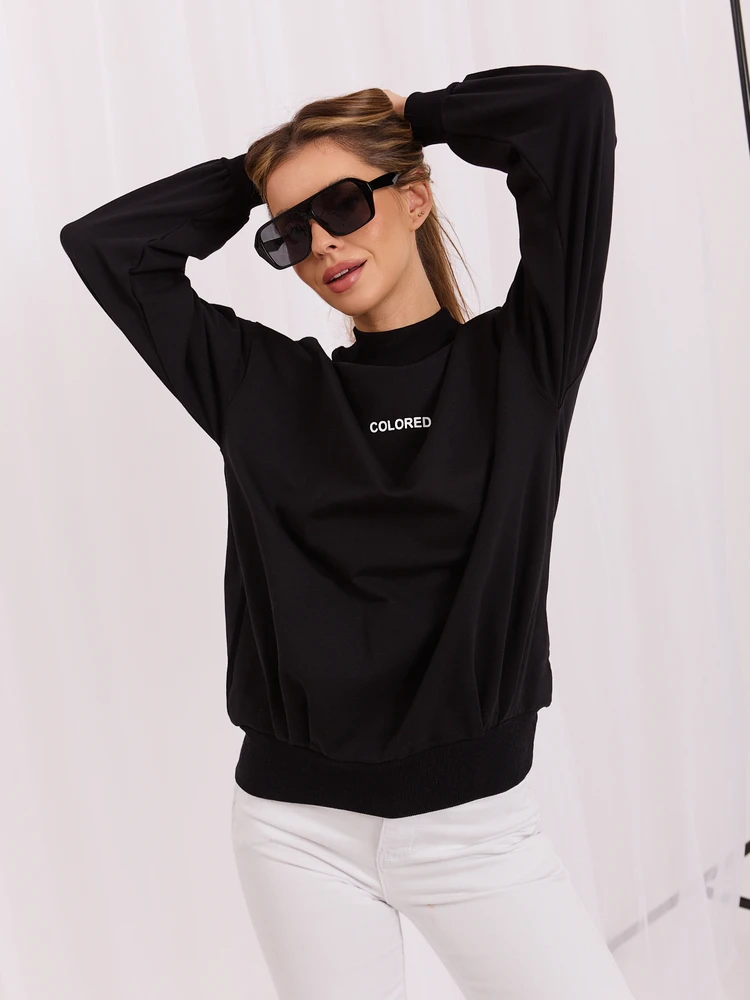 Rue Paris Megztinis-RV-BL-7323.00X-juodas