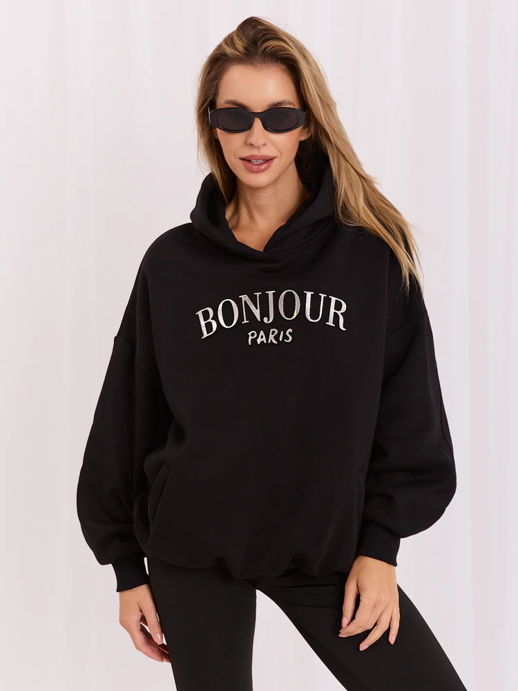 Rue Paris Megztinis-RV-BL-7357.35X-juodas