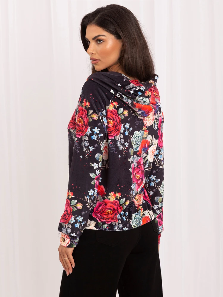 Rue Paris Megztinis-RV-BL-8143.83P-juoda-raudona