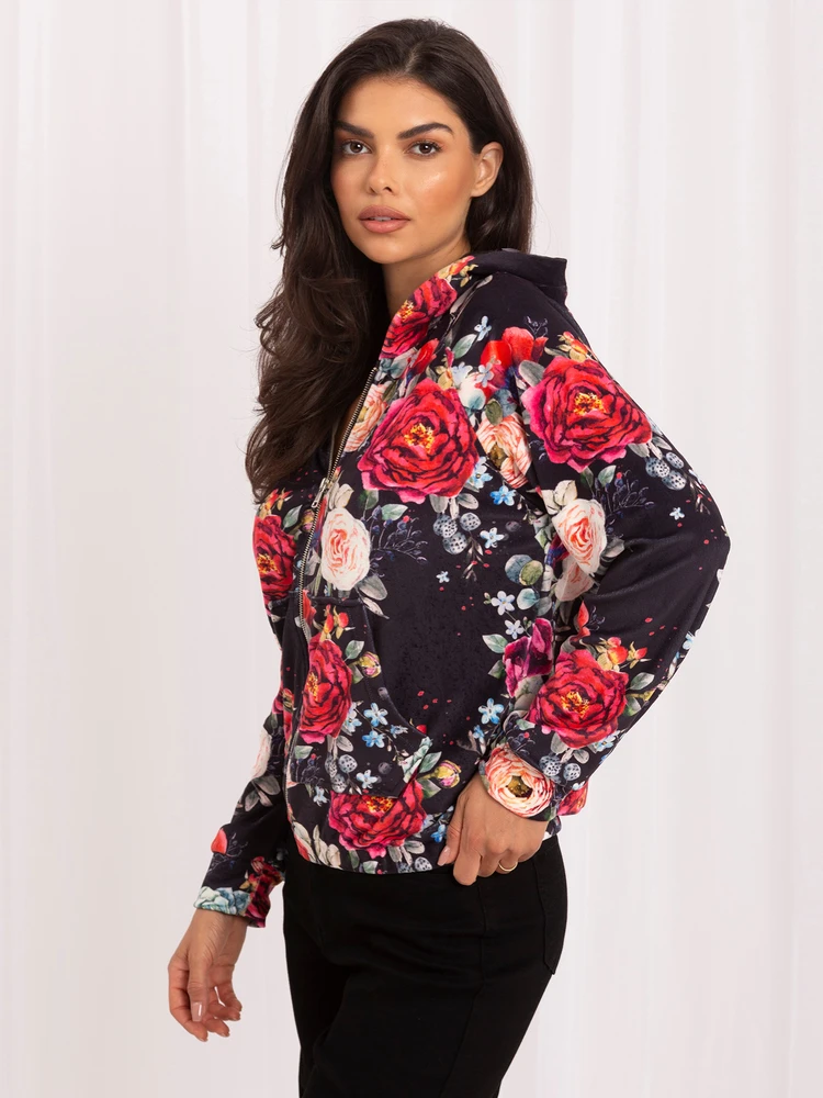 Rue Paris Megztinis-RV-BL-8143.83P-juoda-raudona