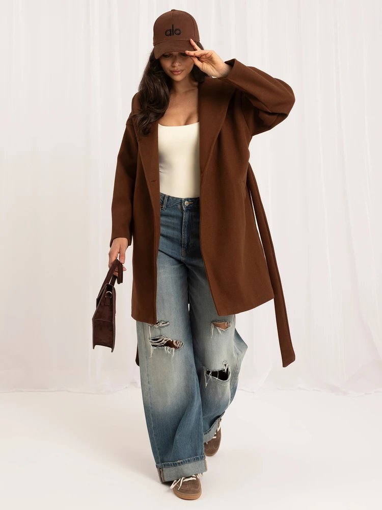 Rue Paris Paltas moterims IT-PL-A9587.00 rudos spalvos