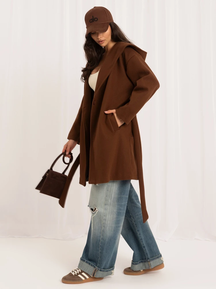 Rue Paris Paltas moterims IT-PL-A9587.00 rudos spalvos
