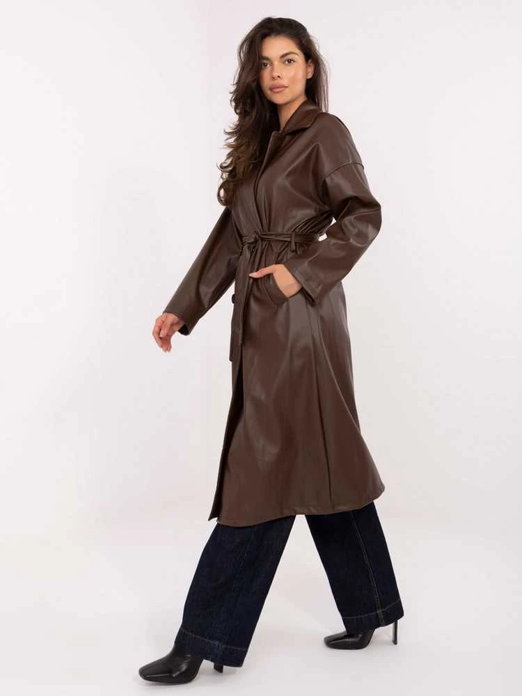 Rue Paris Paltas moterims IT-PL-A8393.81-ciemny ruda