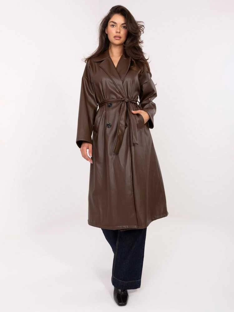 Rue Paris Paltas moterims IT-PL-A8393.81-ciemny ruda