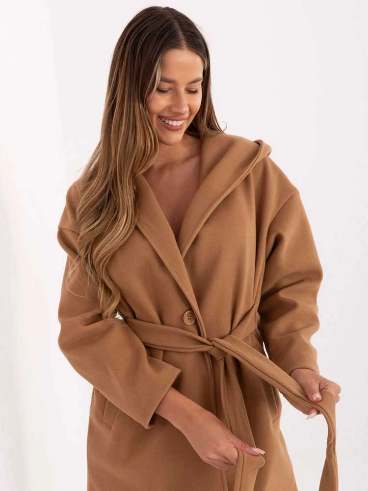 Rue Paris Paltas moterims IT-PL-A9587.00-camelowy