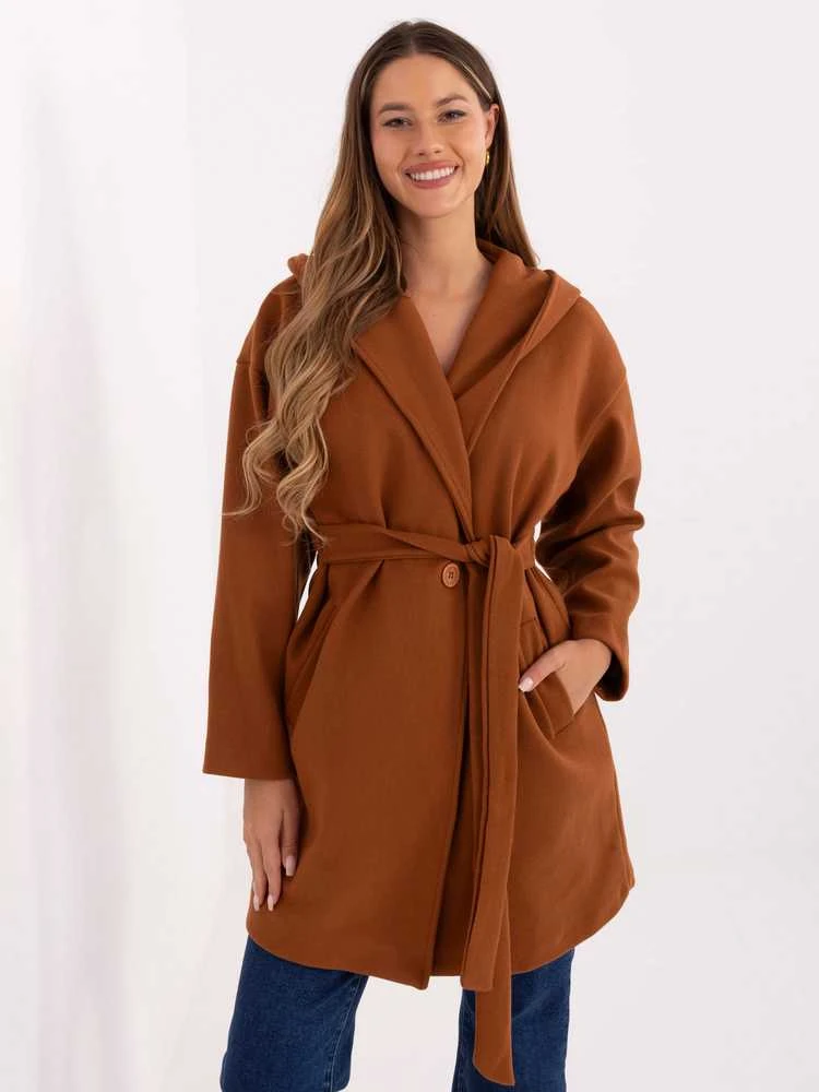 Rue Paris Paltas moterims IT-PL-A9587.00-jasny ruda