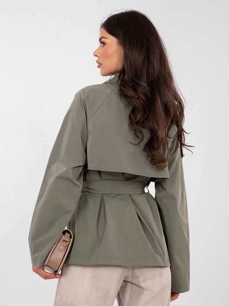 Rue Paris Płaszcz-IT-PL-FL10069.65-khaki