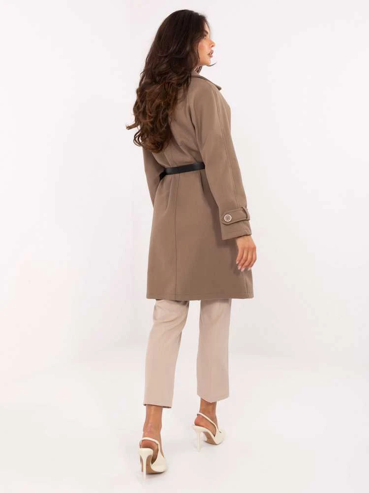 Rue Paris Paltas moterims -IT-PL-FL5712.84-ciemny bezowy
