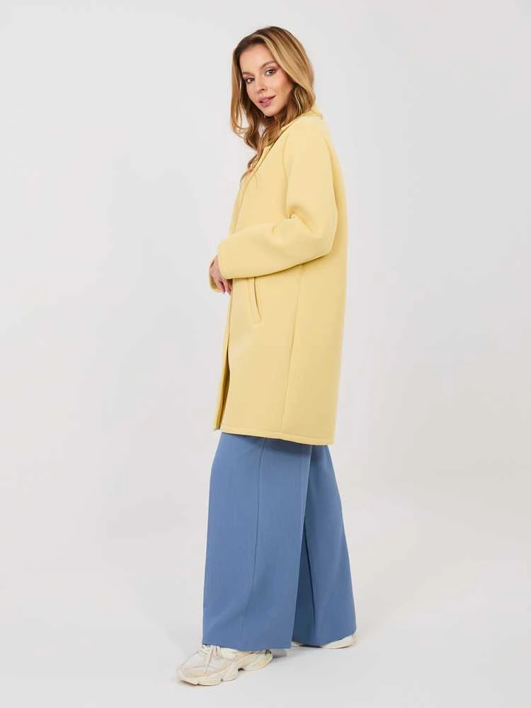 Rue Paris Paltas moterims IT-PL-FL8153-1.04-jasny geltona