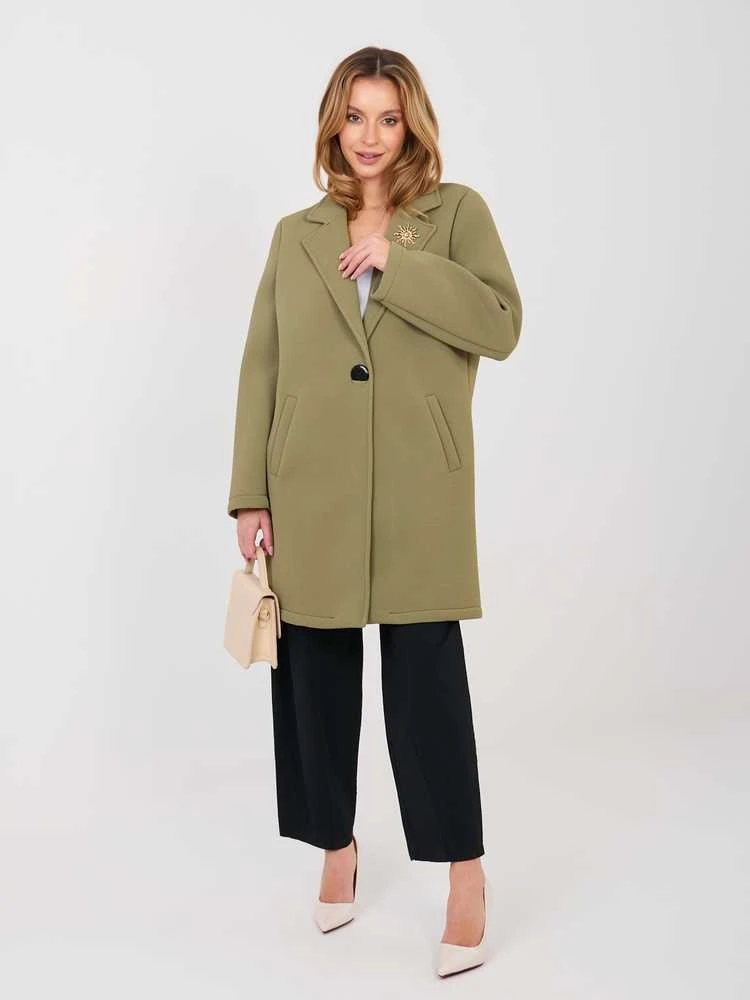 Rue Paris Paltas moterims IT-PL-FL8153-1.04-khaki