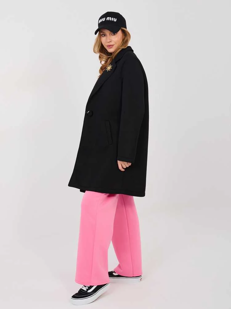 Rue Paris Paltas moterims -IT-PL-FL8153-1.06-juoda