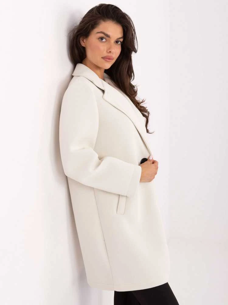 Rue Paris Paltas moterims -IT-PL-FL8153.60-jasny smėlio spalva
