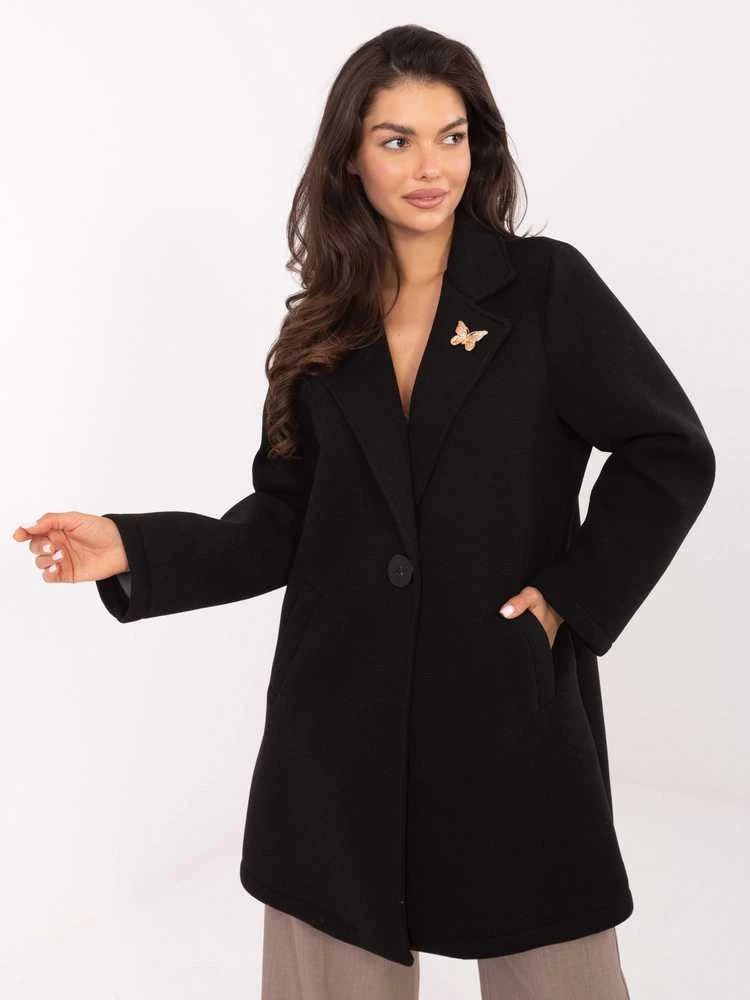 Rue Paris Paltas moterims -IT-PL-FL8153.60-juoda
