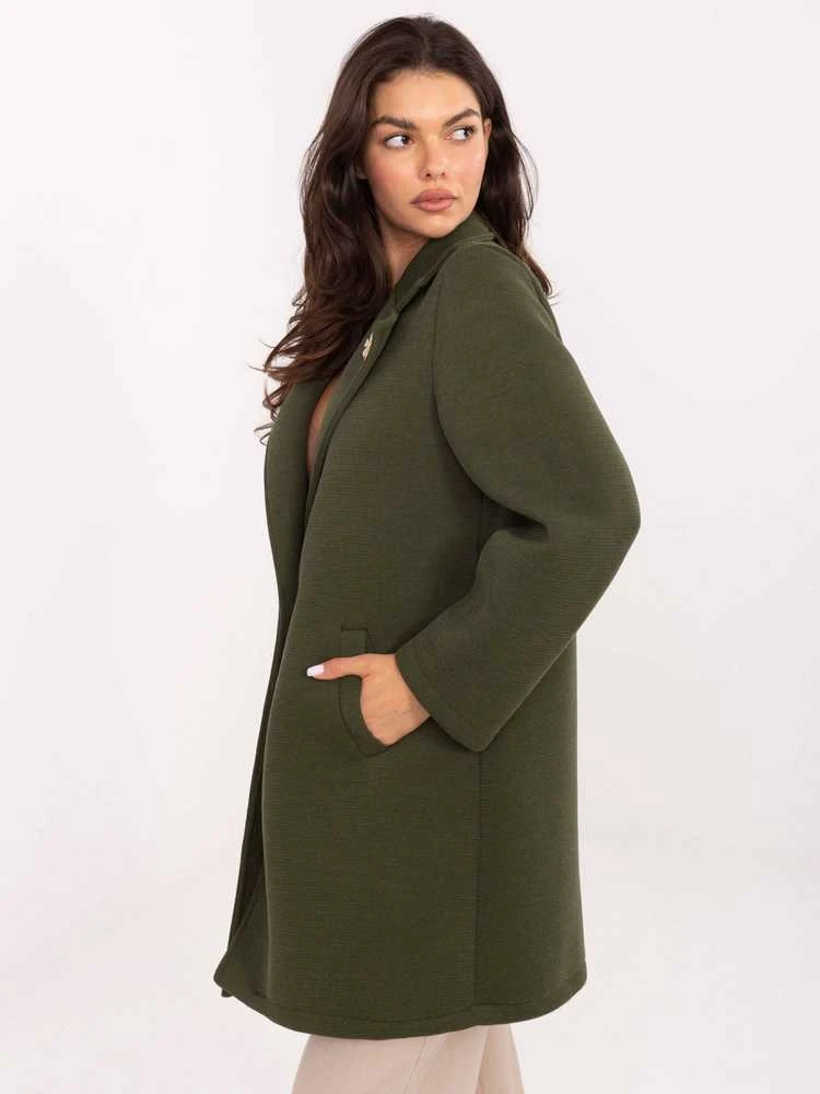 Rue Paris Paltas moterims IT-PL-FL8153.60-khaki