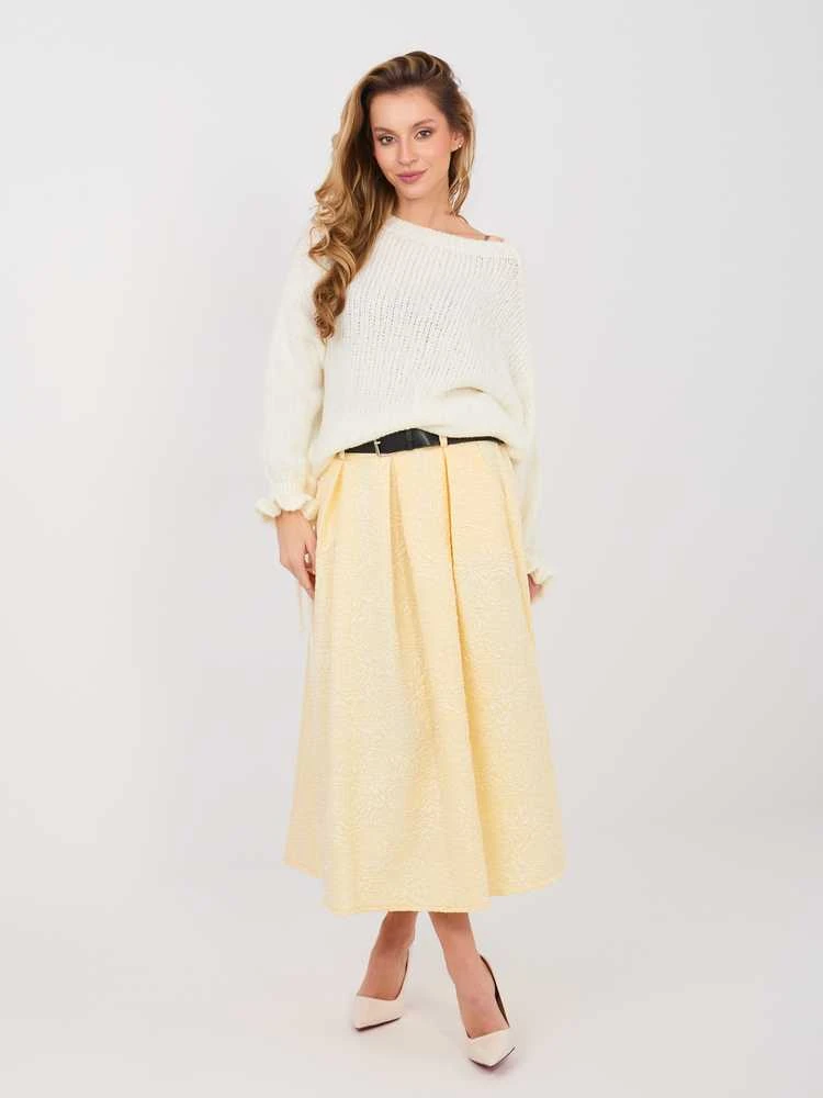Rue Paris Spódnica-IT-SD-18760.69-jasny geltona
