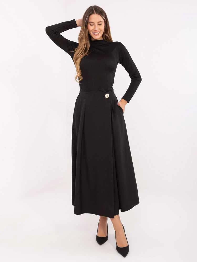 Rue Paris Spódnica-IT-SD-81036.32-juoda