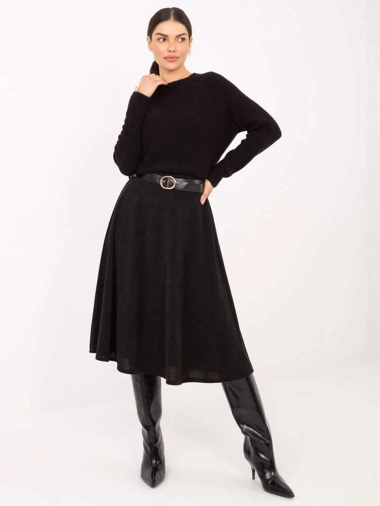 Rue Paris Spódnica-IT-SD-FL9838.49-juoda