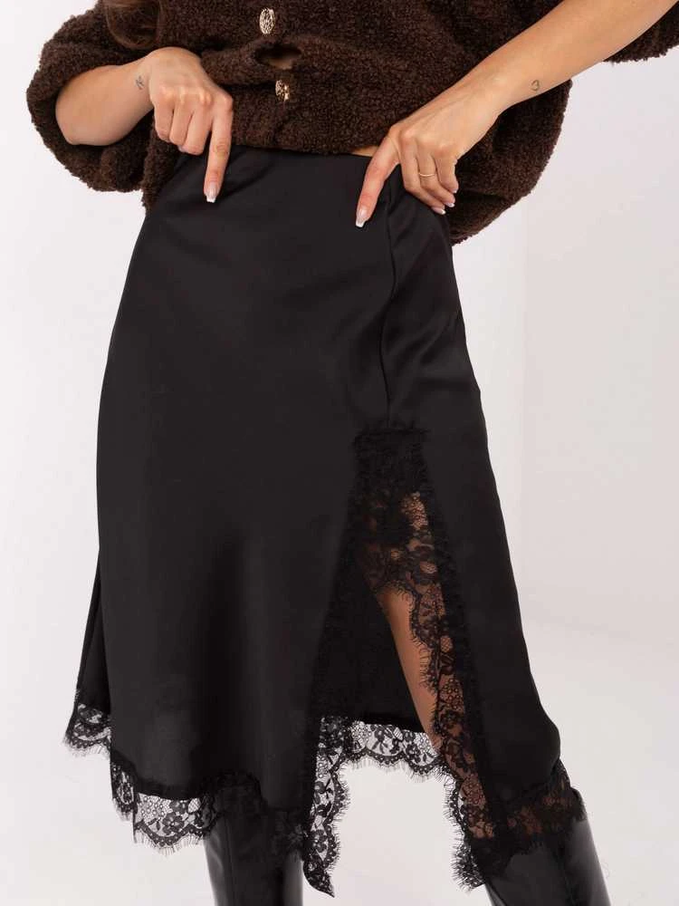 Rue Paris Spódnica-MI-SD-3275.57-juoda