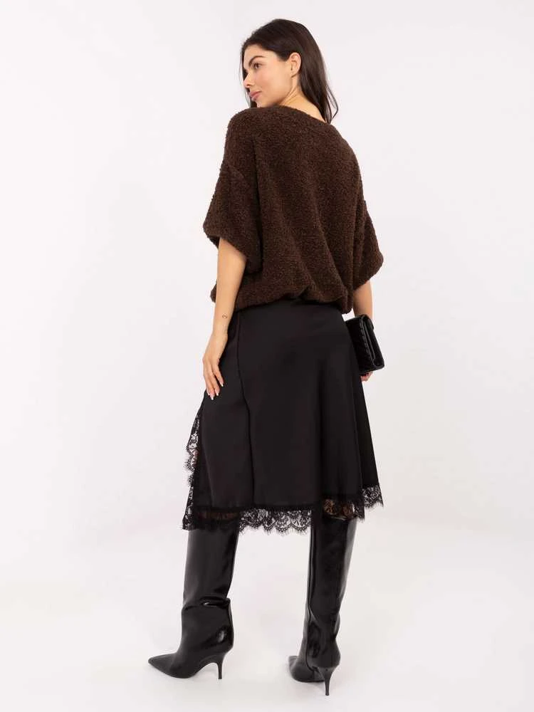 Rue Paris Spódnica-MI-SD-3275.57-juoda