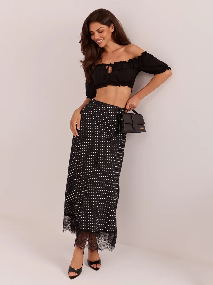 Rue Paris Spódnica-MI-SD-4213.52-juoda