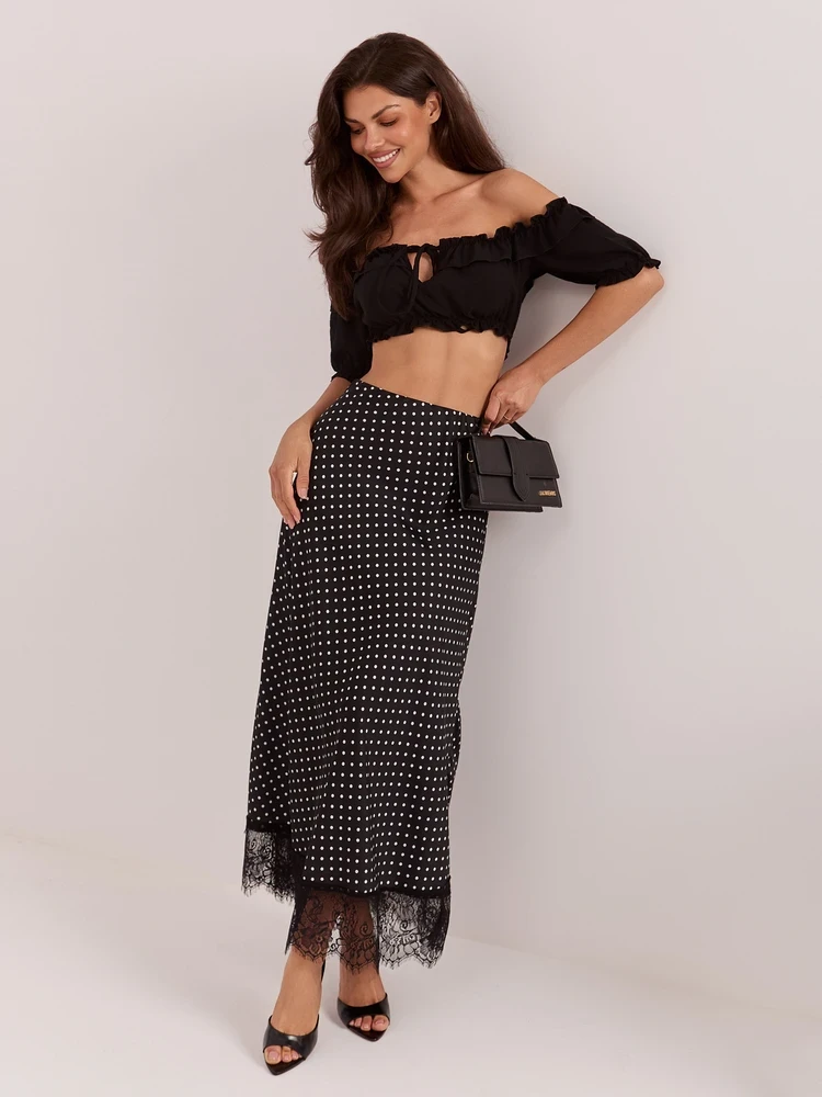 Rue Paris Spódnica-MI-SD-4213.52-juoda