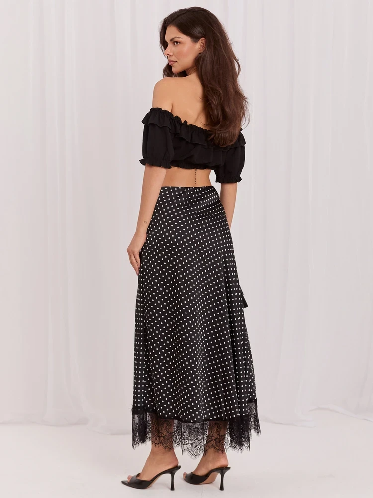 Rue Paris Spódnica-MI-SD-4213.52-juoda