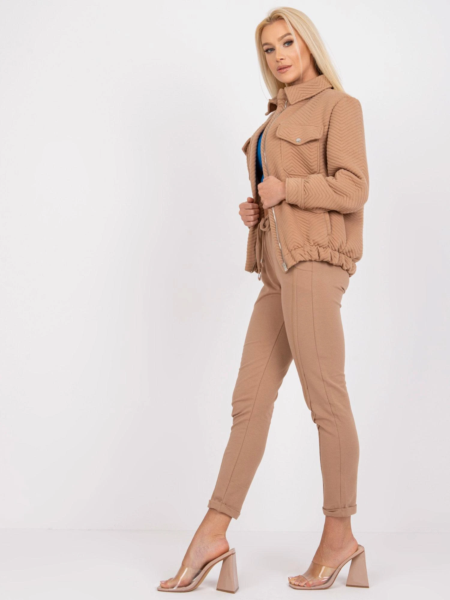 Rue Paris Striukė moterims-RV-KR-007.95P-camelowy