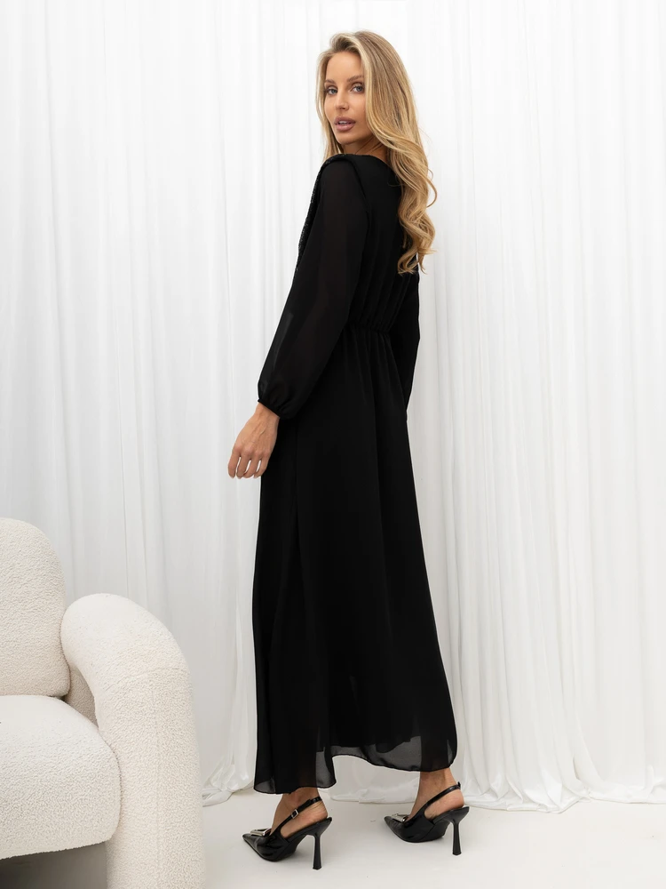 Rue Paris Sukienka-IT-SK-21832.99-juoda