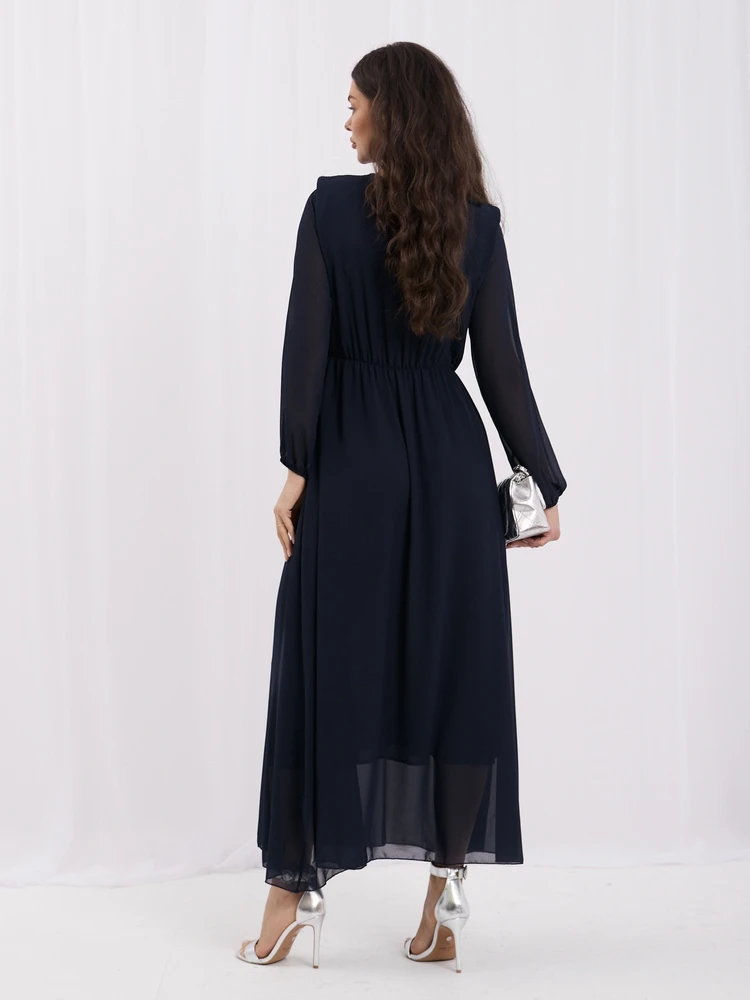 Rue Paris Sukienka-IT-SK-21832.99-tamsiai mėlyna