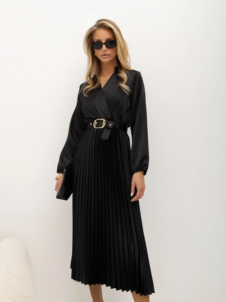 Rue Paris Sukienka-IT-SK-23326.82-juoda