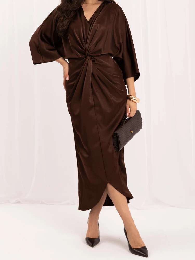 Rue Paris Sukienka-IT-SK-23363.46-ruda