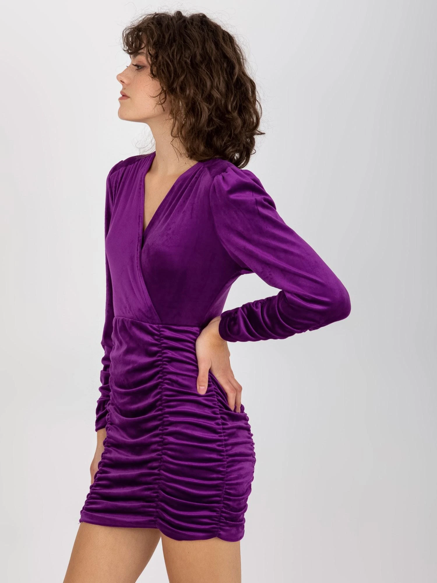 Rue Paris Suknelė-RP-SK-8199.56-violetinė