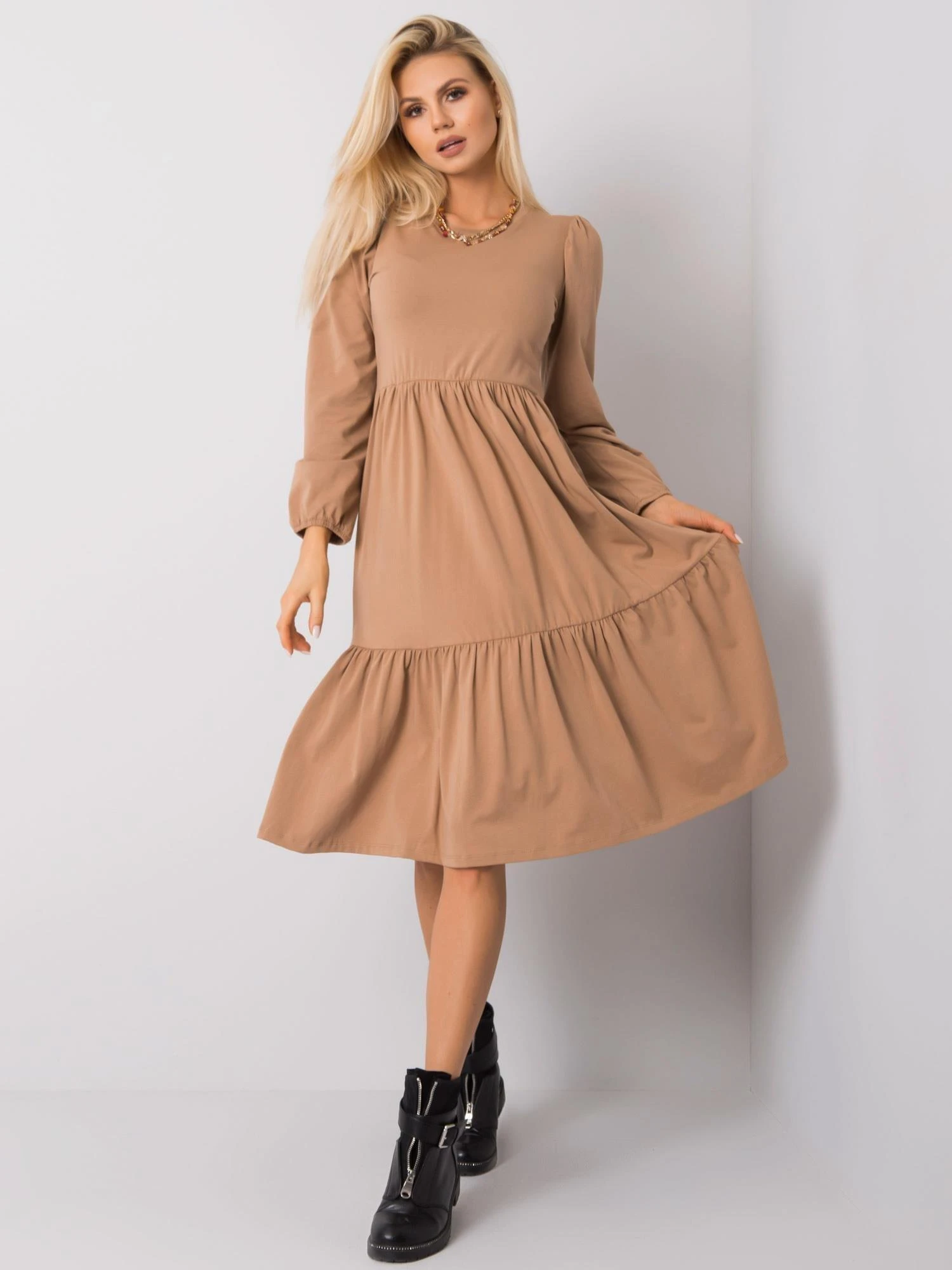 Rue Paris Suknelė-RV-SK-5832.18X-camel