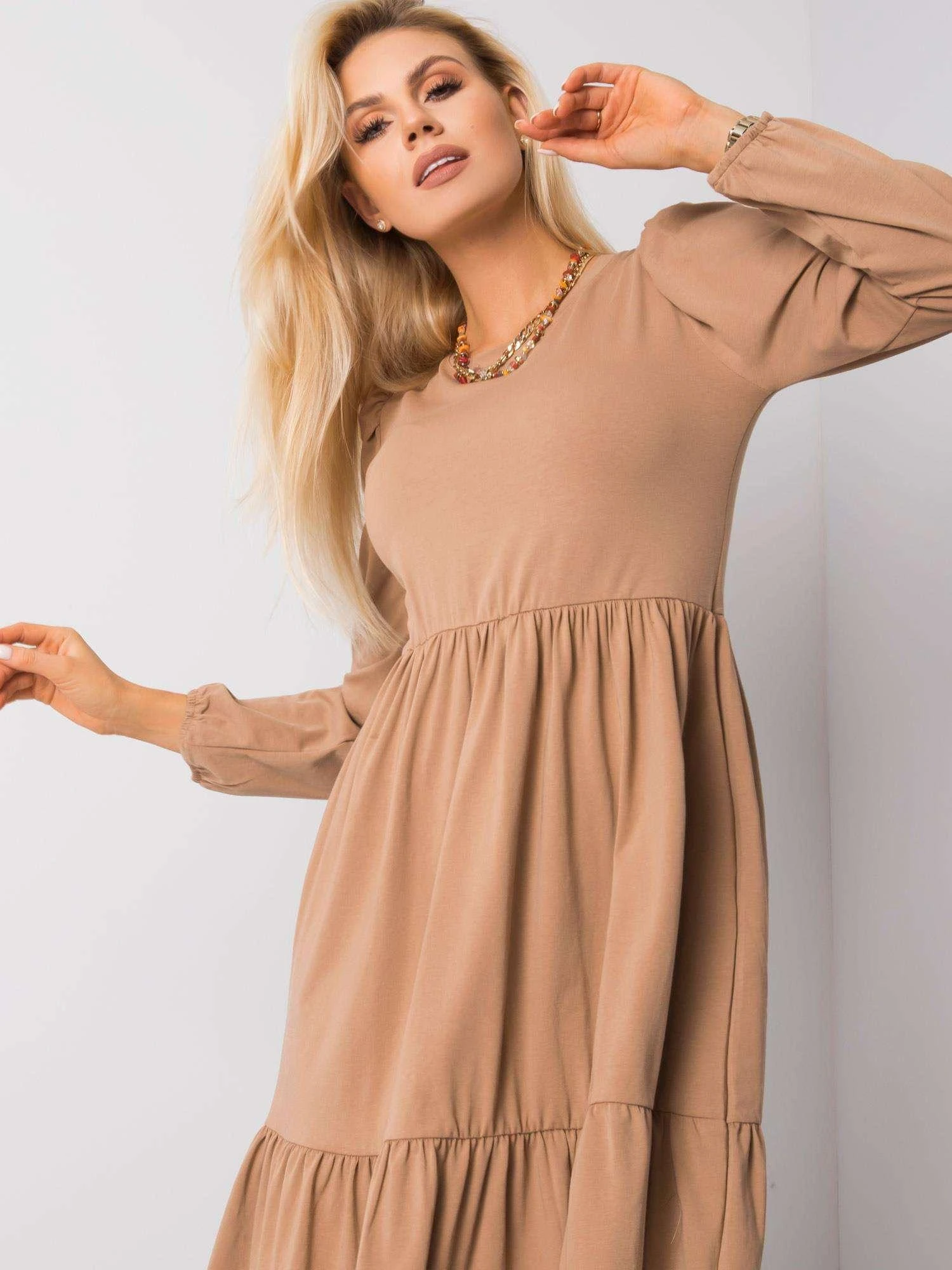 Rue Paris Suknelė-RV-SK-5832.18X-camel