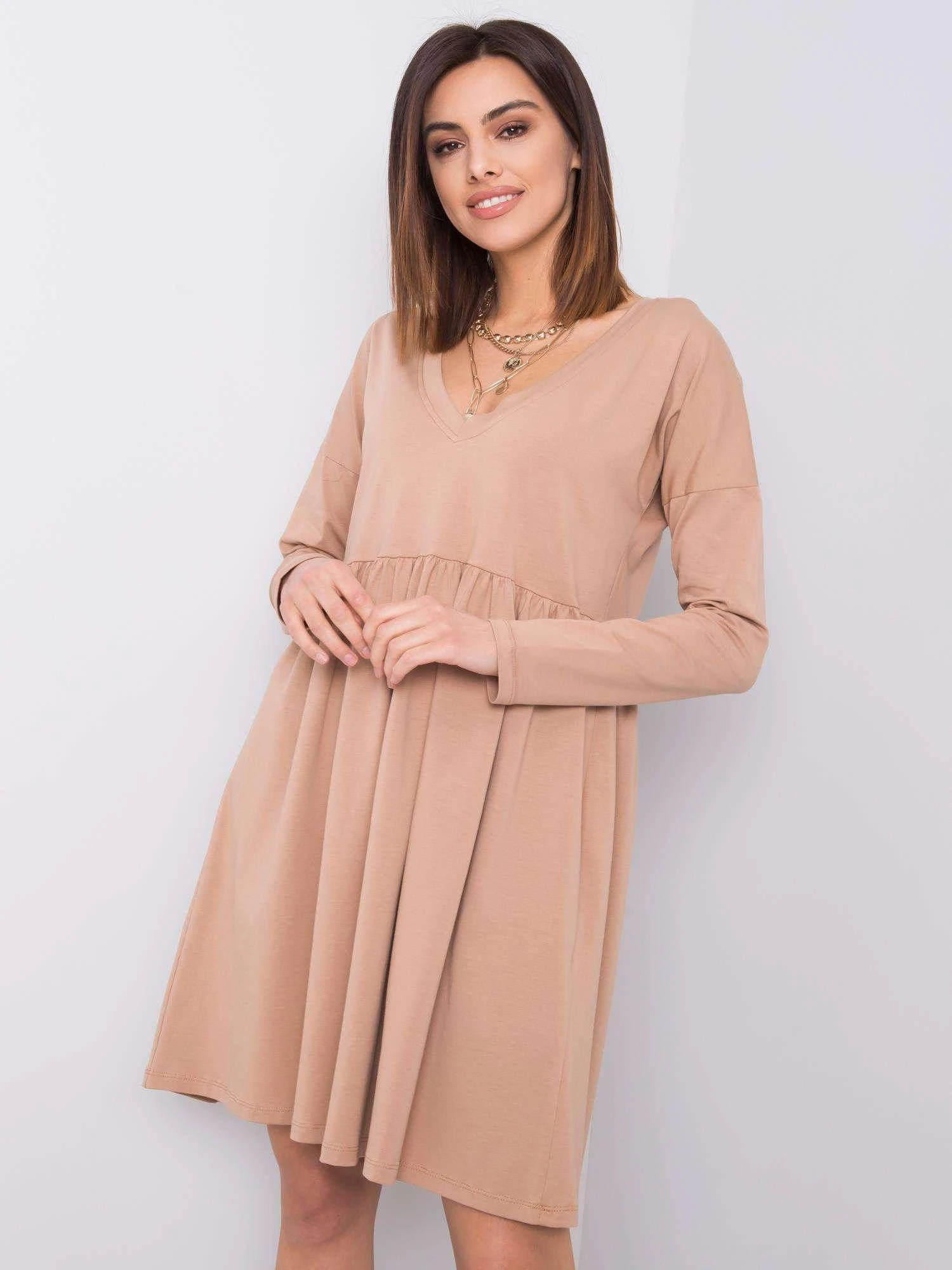 Rue Paris Suknelė-RV-SK-6008.19X-camel