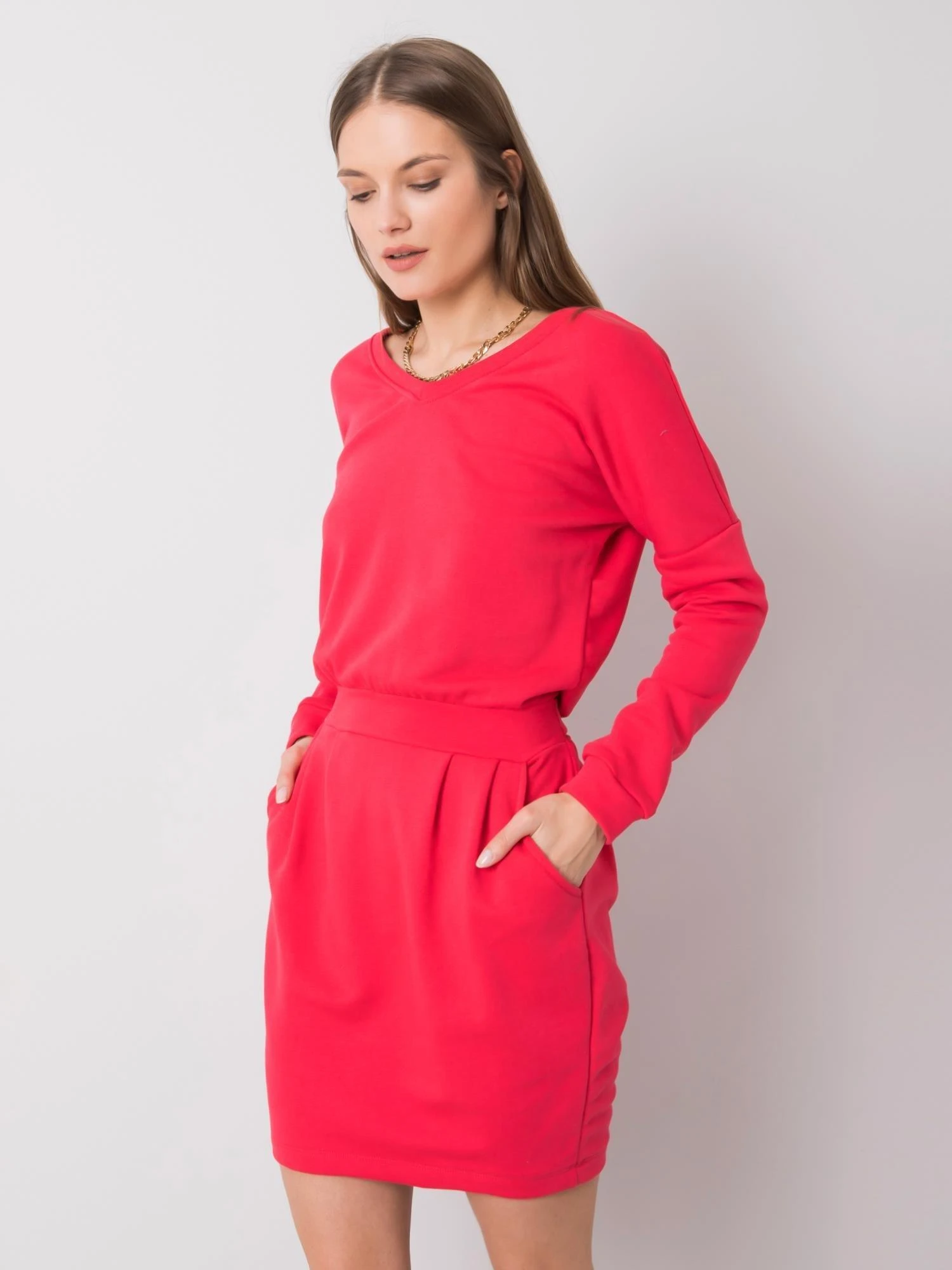 Rue Paris Suknelė-RV-SK-6037.18X-coral