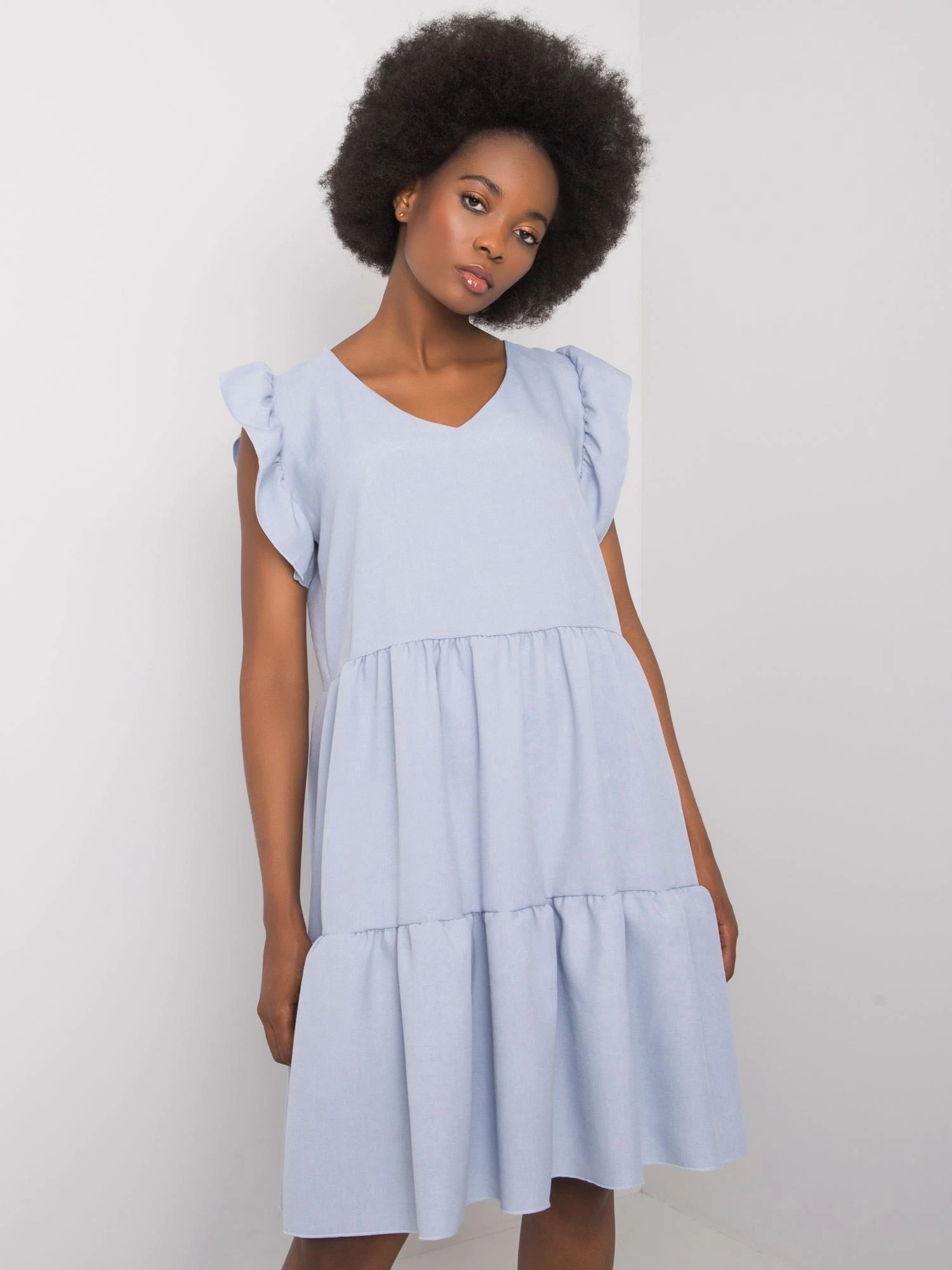 Rue Paris Suknelė-WN-SK-704.83-šviesiai mėlyna