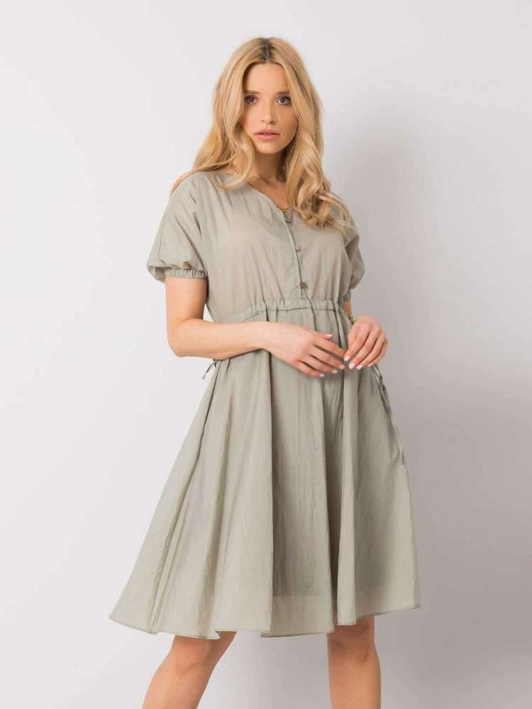 Rue Paris Suknelė-217-SK-25663.03-khaki