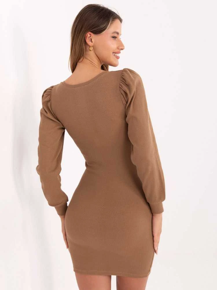 Rue Paris Suknelė-RV-SK-7280.34X-camel