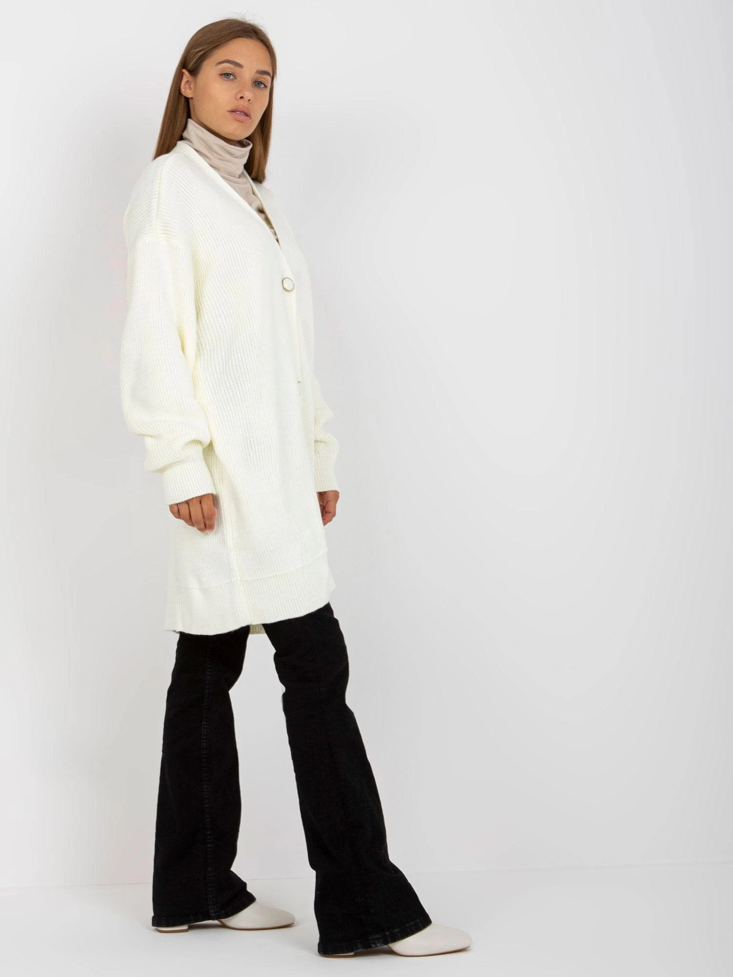 Rue Paris Megztinis-LC-SW-0267.06X-ecru