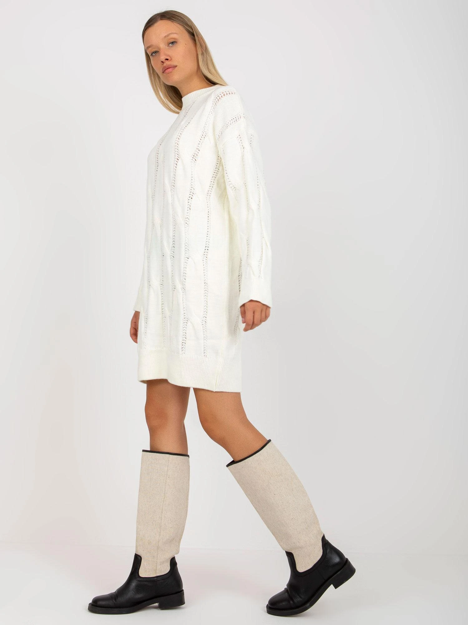 Rue Paris Megztinis-LC-SW-0297.35P-ekru