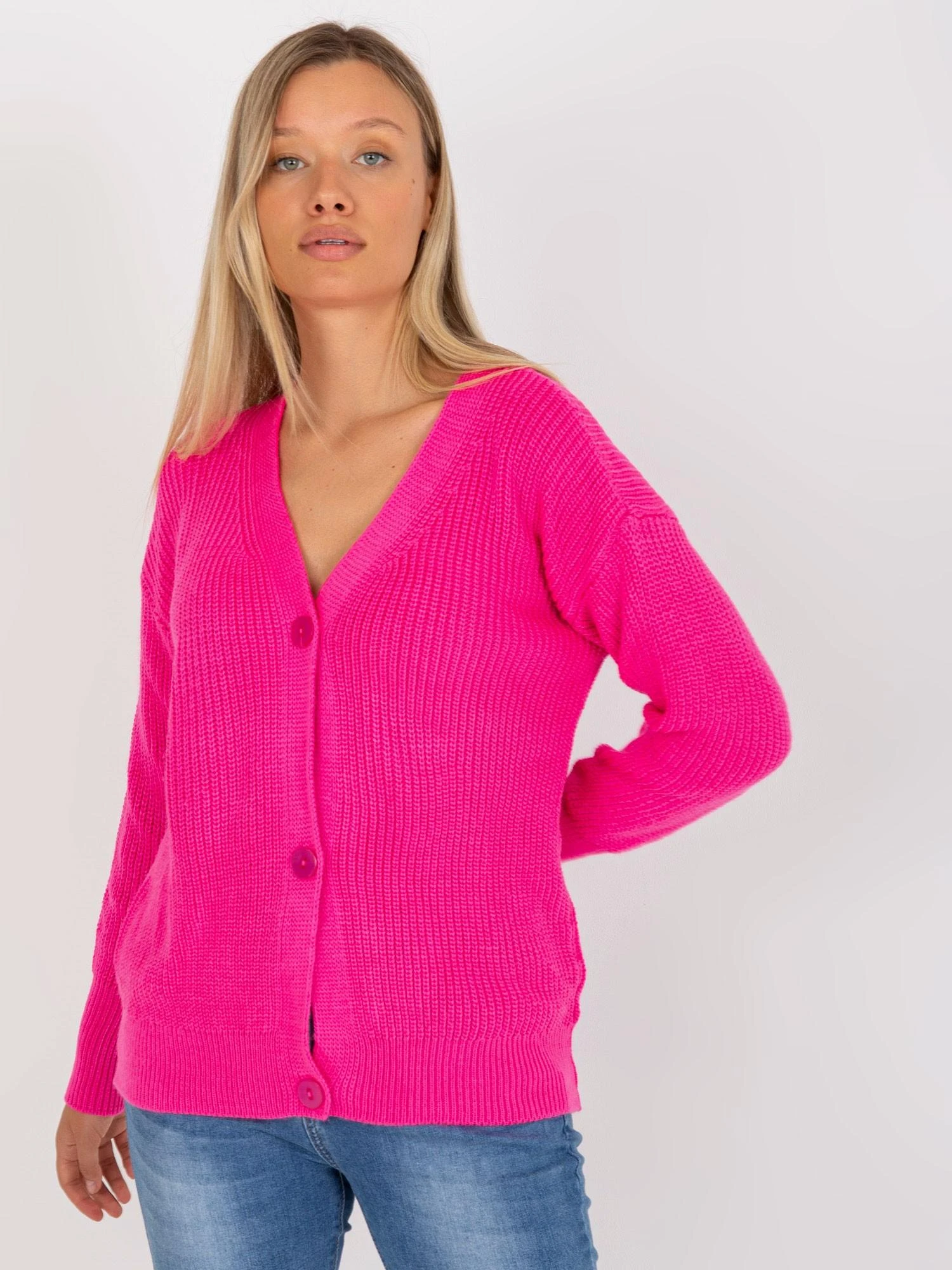 Rue Paris Megztinis-LC-SW-0321.06X-fluo rožinis