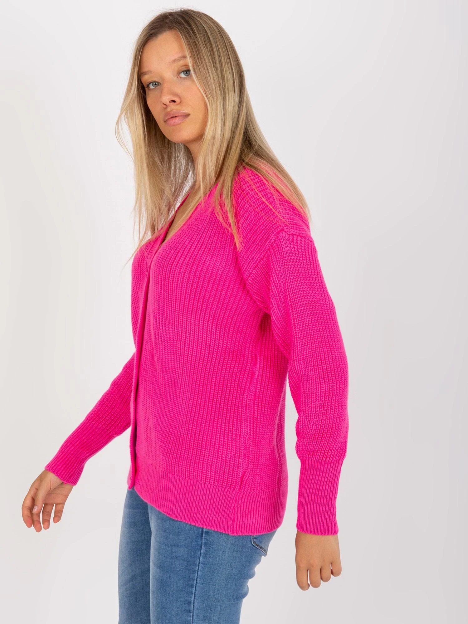 Rue Paris Megztinis-LC-SW-0321.06X-fluo rožinis